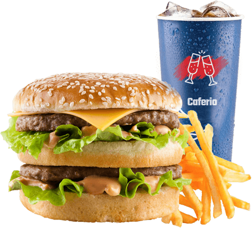 Hamburguesa con Bebidas